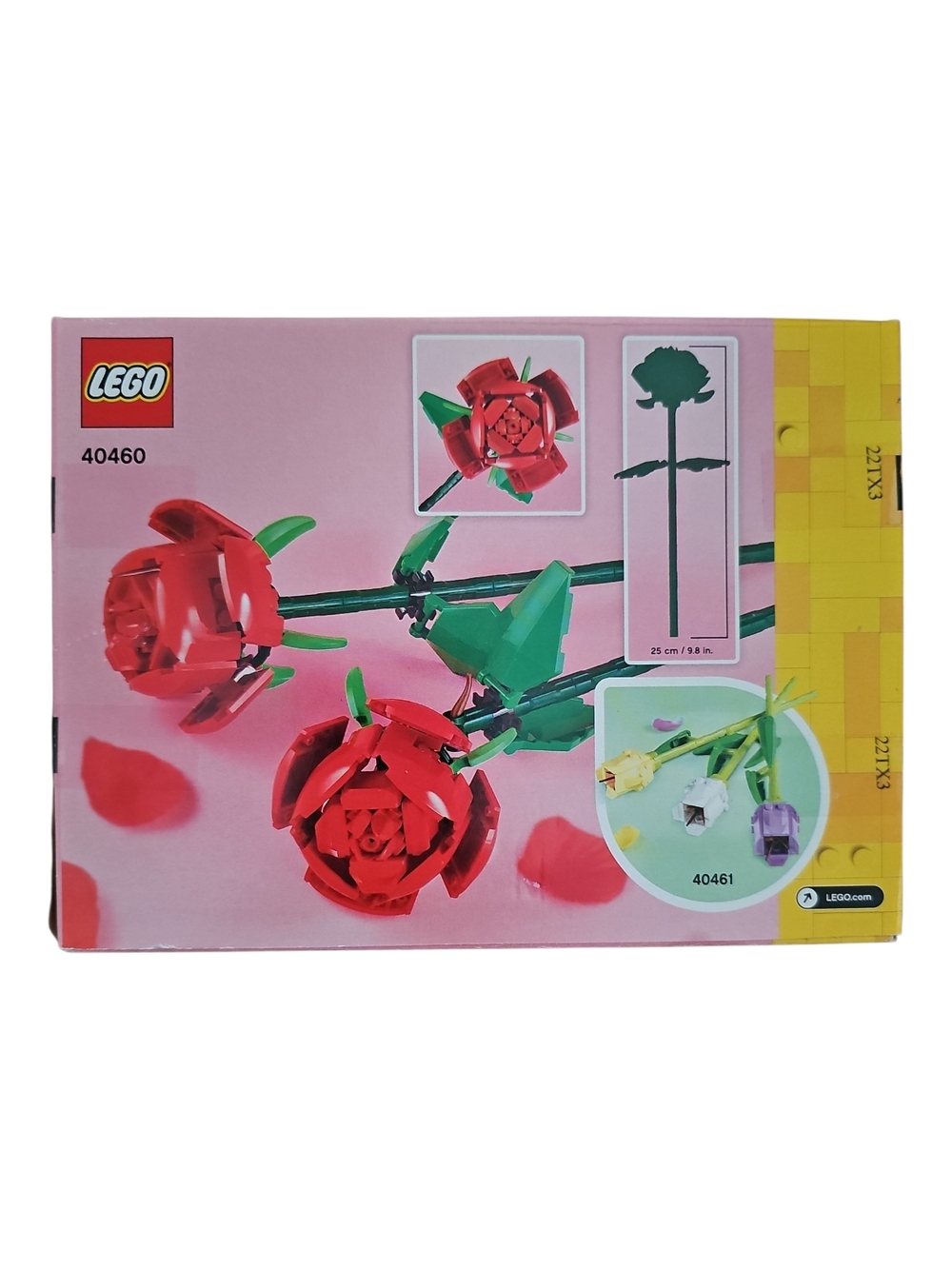 NWT LEGO Red Roses 2-flower Building Set - Picture 2 of 2